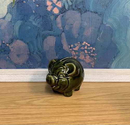 Vintage green glazed ceramic - vintage,