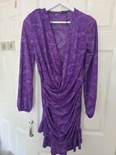 ZARA Purple Ruched Dress |