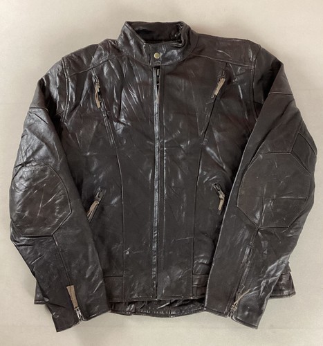 Vintage leather biker - leather, jacket