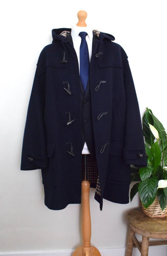 Aquascutum navy melton wool - aquascutum,