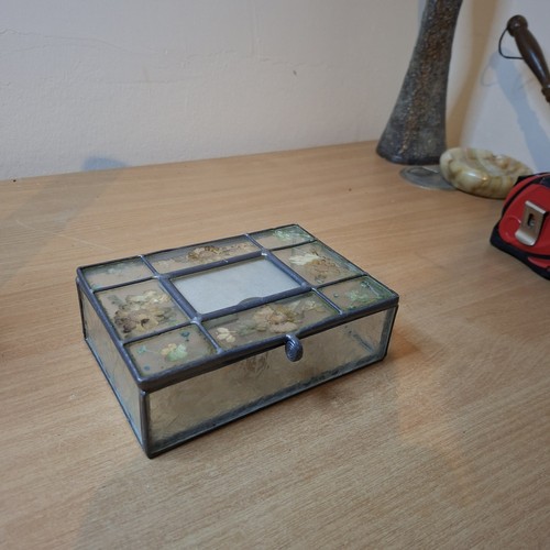 Vintage leaded glass trinket - leaded,