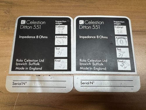 Pair celestion ditton 551 - ditton,