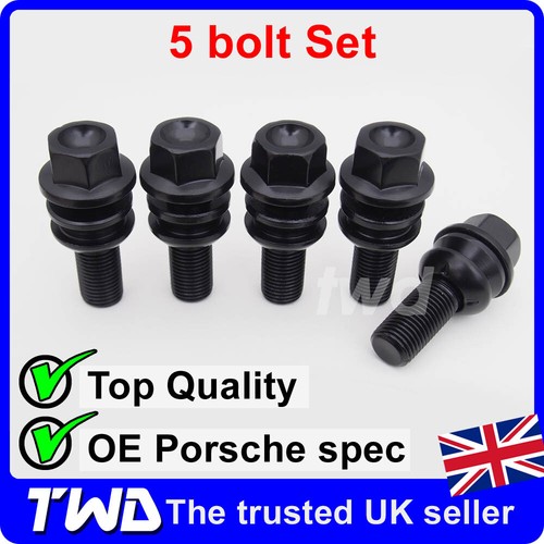 Black wheel bolts - black,
