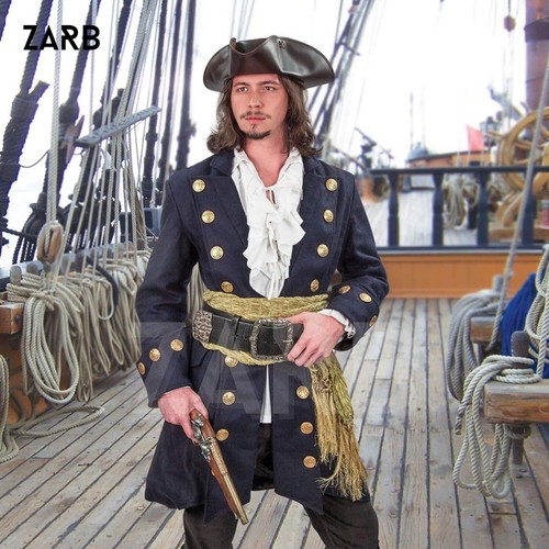 Blackbeard pirate coat mens - blackbeard,