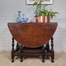 Oak gateleg table - oak,