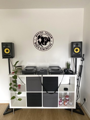 Moving shadow records wall - moving,