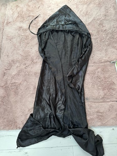 Adults black hooded cloak - adults,