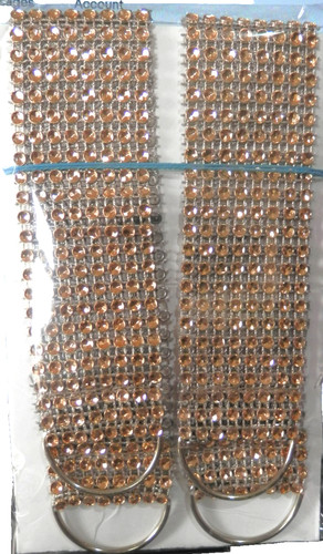 Pair rose gold - rose, diamante