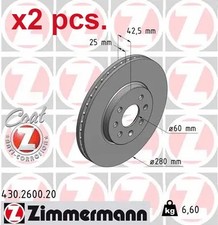 X2 PCS FRONT BRAKE DISC ROTOS