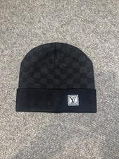 Louis Vuitton Black Petit Damier Beanie