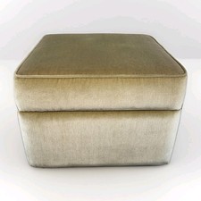 Vintage footstool pouffe - footstool,