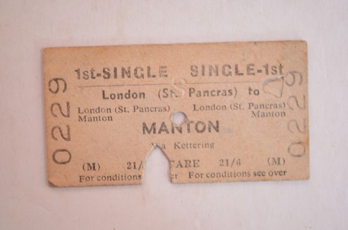 Railway ticket btc - london, (st