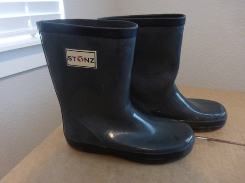 Stonz black rain boots - black,