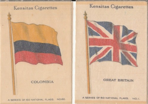 Full set silk flags - full, of