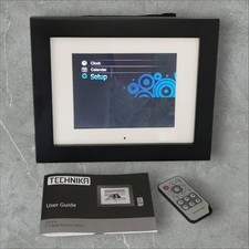 Technika TPF-X70 7" Digital Photo Frame with Remote – Glass Frame – Tested