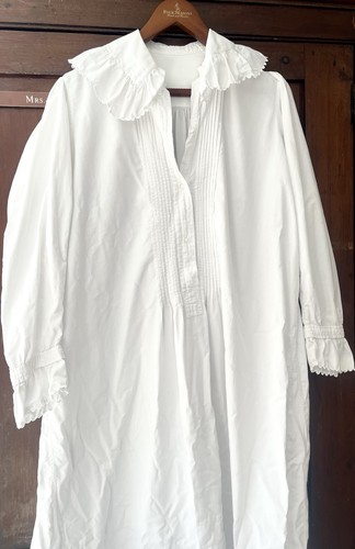 Antique cotton nightdress - cotton,
