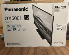 Black Panasonic TX 43GX555B 43-inch 4k HDR LED TV Used