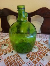 Vintage Green Glass 3 Liter