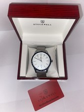 Stockwell ST470 Watch Ltd Edition Motor Sports Model Black Stainless Steel Strap