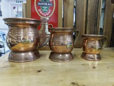 Victorian Copper Measuring Jugs