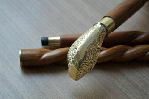 Designer brass solid - solid, snake