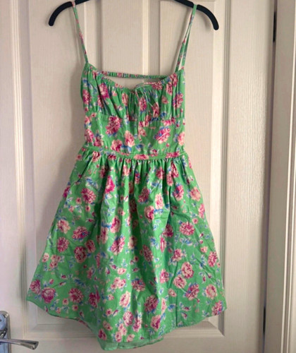 Zara green floral smocked - floral,