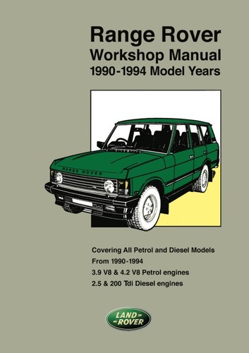 Range rover workshop - workshop, manual