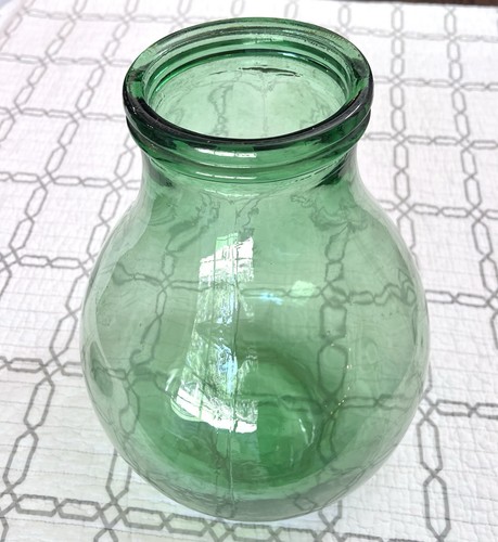 Vtg wide mouth demijohn carboy - mouth,