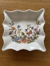 Rare - Vintage Aynsley Cottage Garden-Square Trinket Dish - Excellent Condition