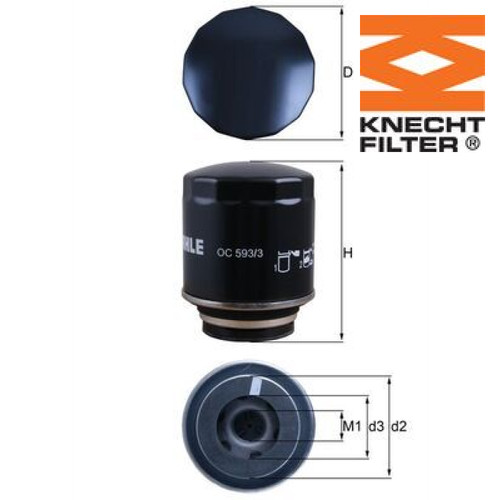 Oil filter knecht - filter, 593/3