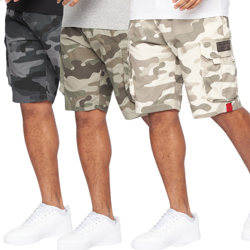 Mens shorts camo cargo - shorts,