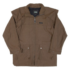 AIGLE Mens Jacket Brown Hooded XS