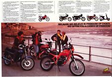 1983  Double-Page Colour Magazine Advert- HONDA MTX125RW CM125 CD125 CT125 NH125