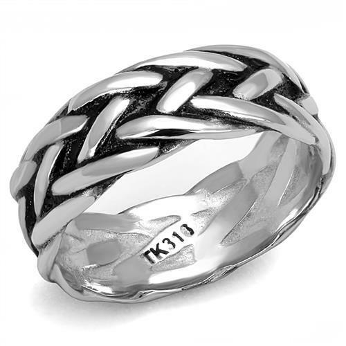 Mens 8mm band ring - , thumb