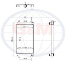 Radiator for HITACHI Mini Excavator 4662386 11859