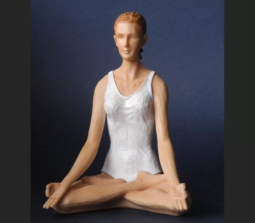 Yoga lotus pose figurine - lotus,