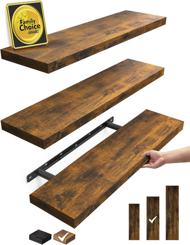 Rustic floating shelves - rustic, set