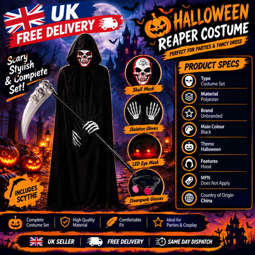 Halloween scary costume grim - scary,