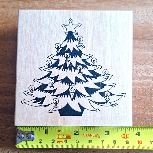 Mounted wooden block rubber - wooden,