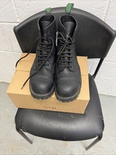 Solovair Men’s Steel Toe Safety Combat Ankle Boots Size 9