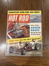 HOT ROD MAGAZINE------SEPTEMBER 1959 Power Boats Pikes Peak Bagged And Boarded!!