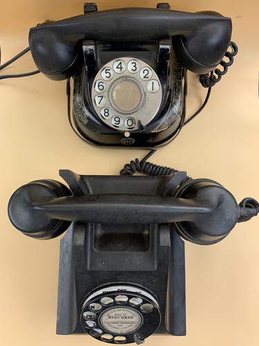 1940s black bakelite - 1940s, telephone