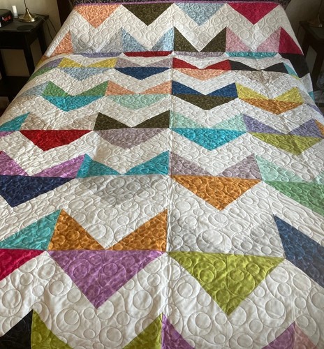 Patchwork quilt throw - patchwork, large