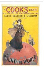 RAIL AD. POSTER ON POSTCARD A