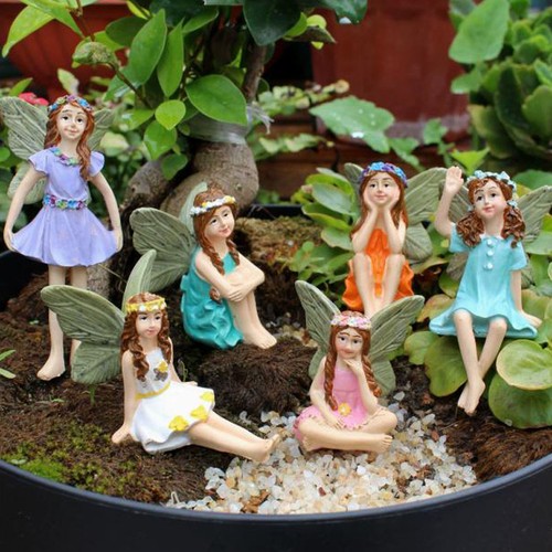 Fairy garden 6pcs miniature - 6pcs,