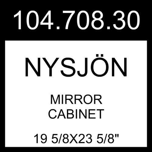 Ikea nysjön mirror cabinet - ikea,