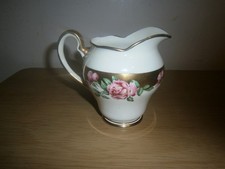 Vintage pink rose milk jug