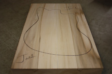 SPALTED AMERICAN BASSWOOD / LIME Jazzmaster 2-piece guitar body 635 x 395 x 51mm