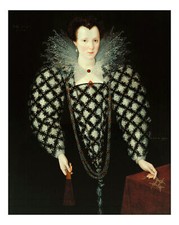 Marcus Gheeraerts II - Mary Rogers, Lady Harington, A2 Print