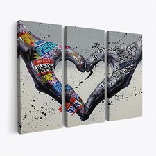 Banksy canvas wall - wall, |